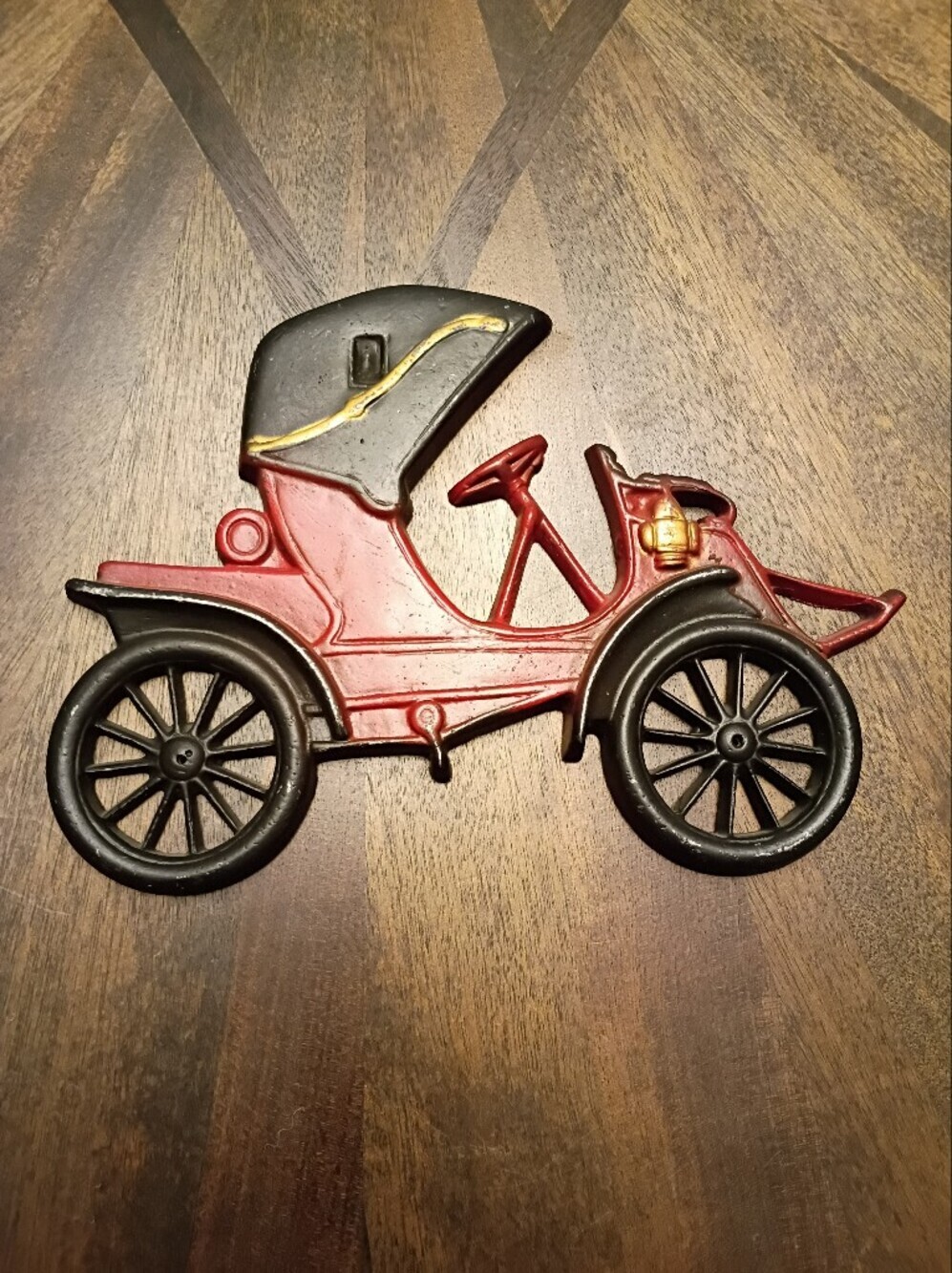 Vintage Midwest Importers Cast Aluminum Model T Car Wall Plaque Americana Garage